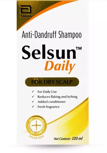 Selsun Daily Anti-Dandruff Shampoo for Dry Scalp – 120ml